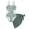 thumbnail image 1 of UYYX Girls Swim Suit Girls Bathing Suit Size 6 Girls Swimsuit, Straps Cut Out One Piece Bathing Suit Girls' Swimwear, 1 of 9