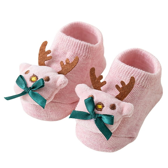 UYYX Kids Christmas Athletic Socks Festive Stripes Christmas Day Play Socks