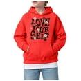 thumbnail image 1 of UYYX Kids Hoodies Teen Girl Hoodies Girls Casual Long Sleeve Hoodies Cute Oversized Pocket Sweatshirt Tops 8-9 Years, 1 of 4