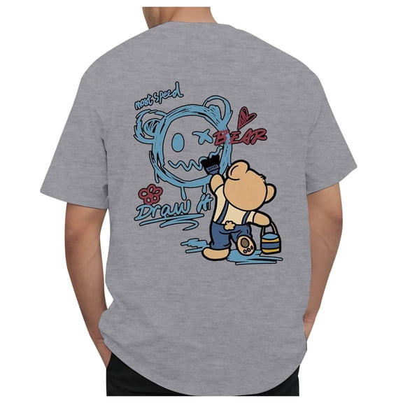 UYYX Men'S Shirts Black Tshirt Men Men'S T-Shirt Cool & Breathable Cotton Tees Undershirts For Men