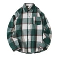 thumbnail image 1 of UYYX Mens Flannel Shirts Long Sleeve Men'S Flannel Shirt Mens Flannel Shirts Long Sleeve Lightweight Plaid Shirt Casual Button Down Shirts Jacket XXL, 1 of 4