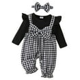 thumbnail image 1 of UYYX Newborn Girl Clothes 9 Month Baby Girl Clothes Newborn Baby Girl Clothes One Piece Jumpsuits Clothes Long Sleeve Rompers Summer Clothes For Baby 12-18 Months, 1 of 9