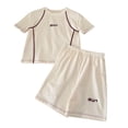thumbnail image 1 of UYYX Outfits For Boys Boys Clothes Size 6 Boys Short Sleeve T-Shirt And Shorts Set, Lightweight & Breathable, 1 of 3