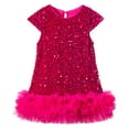 thumbnail image 1 of UYYX Sequin Dress For Girls Toddler Black Dress Girls Sequin Dress Sleeveless Party Formal Graduations Fancy Tween Girls Dresses 6-7 Years, 1 of 7