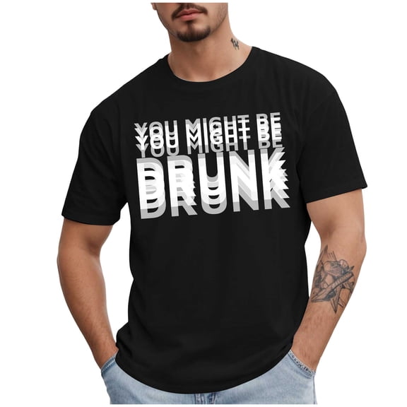 UYYX Shirts For Men Men Tshirt Mens Lightweight T-Shirt, Crewneck T-Shirts For Men, Blend Tee