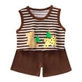 thumbnail image 1 of UYYX Soccer Outfits For Boys Cute Baby Boy Outfits Baby Boy Clothes Toddler Boy Summer Outfits Short Sleeve Top T-Shirt & Pocket Pant Set 2 Piece, 1 of 5