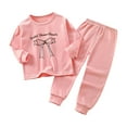 thumbnail image 1 of UYYX Toddler Boy Clothes 24 Months Boy Clothes Clothes Boy Girl Long Sleeve Sweatshirt Pullover Pant Fall Solid Color Outfit Pink, 1 of 5