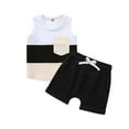 thumbnail image 1 of UYYX Toddler Boy Sets 3T 2T Boy Clothes Baby Boy Clothes Toddler Summer Outfit Short Sleeve T-Shirt Tee Tops Joggers Casual Shorts 2Pcs Clothing Set, 1 of 2