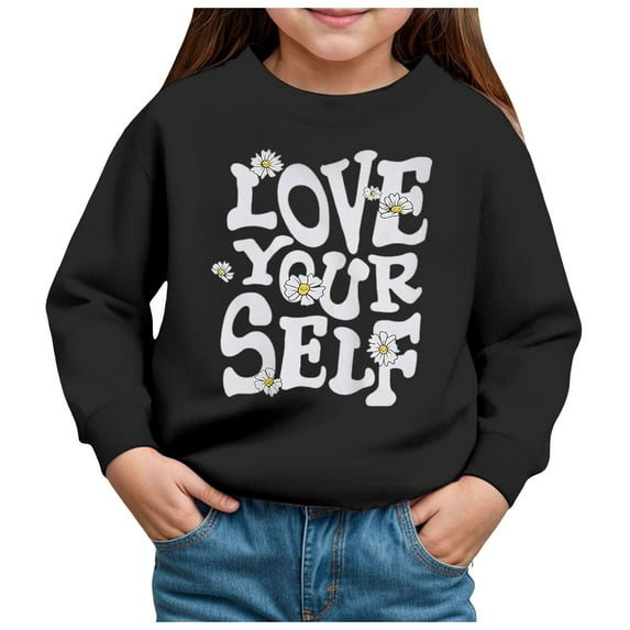 UYYX Toddler Girl Sweatshirt Teen Girl Sweatshirt Sweatshirts For Girls Toddler & Kids Little Girl'S Pullover Tops Sweaters & Hoodies 5-6 Years
