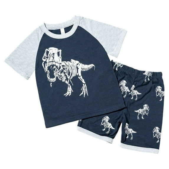 UYYX Toddler Outfits For Boys Baby Boy Clothes 18-24 Months Baby Boy Clothes Toddler Summer Outfit Short Sleeve T-Shirt Tee Tops Joggers Casual Shorts Clothing Set