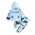 thumbnail image 1 of UYYX Toddler Outfits For Boys Toddler Boy Winter Clothes Toddler Boy Clothes Long Sleeve Sweatshirt Pants Set Fall Winter Outfits 18-24 Months, 1 of 6