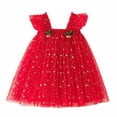 thumbnail image 1 of UYYX Toddler Tutu Dresses Dress Baby Girl Sleeveless Layered Tulle Dress Girl Tutu Skirt Red Toddler Baby Girl Christmas Dress, 1 of 8