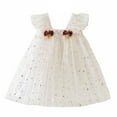 thumbnail image 1 of UYYX Toddler Tutu Dresses Dress Baby Girl Sleeveless Layered Tulle Dress Girl Tutu Skirt Red Toddler Baby Girl Christmas Dress, 1 of 8