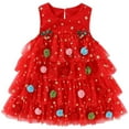 thumbnail image 1 of UYYX Toddler Tutu Dresses Velvet Dress Sequin Tutu Girl Tutu Dress Size 8 Star Sequin Layered Tutu Tulle Dress, 1 of 7