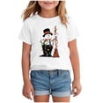 thumbnail image 1 of UYYX White Shirt Girls Tops For Girls Girl T-Shirt - Kids Graphic Christmas Shirts Gifts Top 13-14 Years, 1 of 3