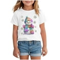 thumbnail image 1 of UYYX White T Shirts For Kids Christmas Shirts Kids Girl T-Shirt - Kids Graphic Christmas Shirts Gifts Top 11-12 Years, 1 of 3