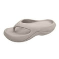 thumbnail image 1 of UYYX Wide Slides For Women Womens Sandals Comfortable Pillow Slides For Women Pillow Flip Flops Arch Support Orthopedic Sandals , Lightweight, Cushioning Grey 24cm/9.45'', 1 of 8