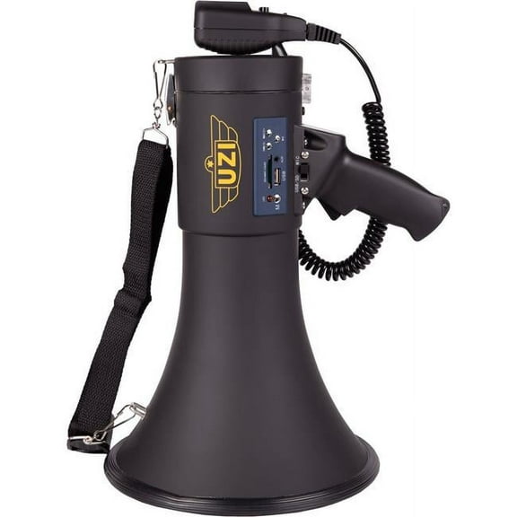 UZI Portable Professional Megaphone for Crowd Control, 50-watt