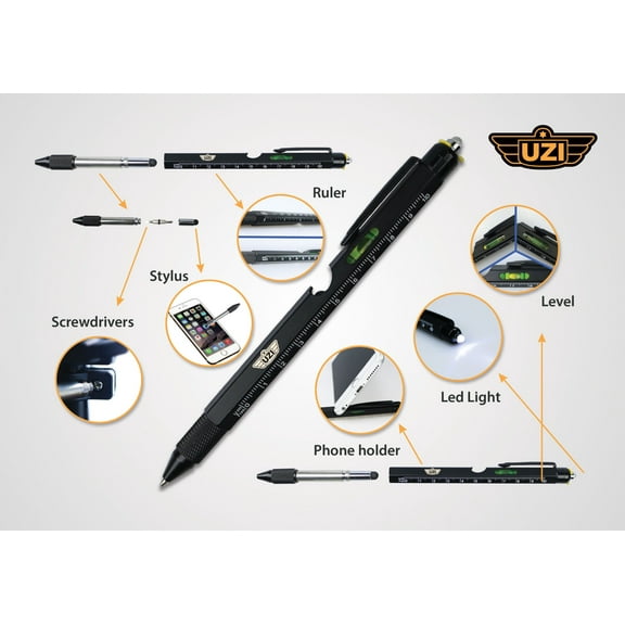 UZI TACTICAL UTILITY PEN W/ Ruler