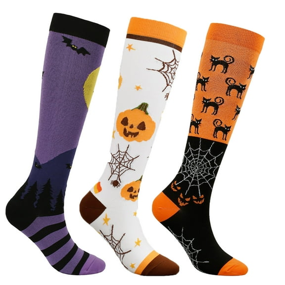 UZMOG 3 Pairs Compression Socks for Women & Men 15-20 mmHg,Best Support for Cycling Athletic Hiking Running