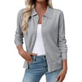 thumbnail image 1 of UZMOG Cardigan Sweaters for Women, Lightweight Trendy Long Sleeve Lapel Collar Button Down Sweater Cardigans, 1 of 5