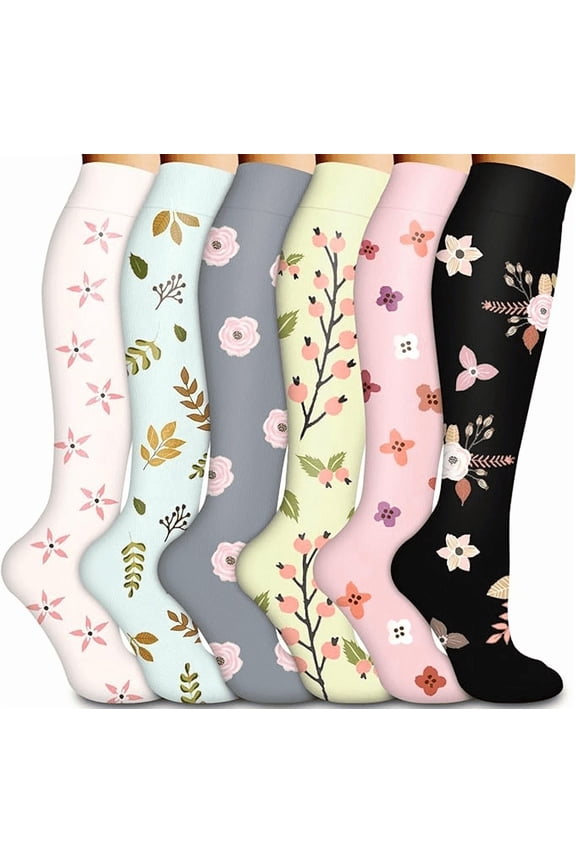 6 Pairs Compression Sock for Hiking