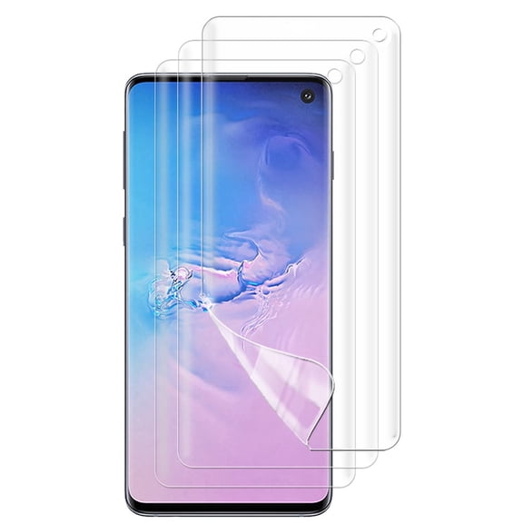 UZWZW 3 Pack Screen Protector for Samsung Galaxy S10 (4G) (6.1 inches), Flexible Soft TPU Film