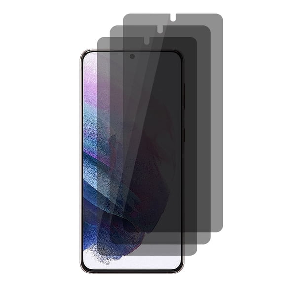 UZWZW 3 Pack Tempered Glass Privacy Screen Protector for Samsung Galaxy S21 Plus 5G (Not Support Fingerprint Unlock)