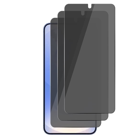 UZWZW 3 Pack (Not Support Fingerprint Unlock) Privacy Screen Protector for Samsung Galaxy S25 Plus 5G Tempered Glass
