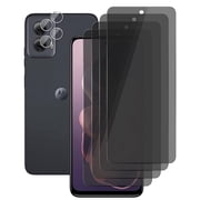 UZWZW (4+2) for Motorola Moto G Power 5G (2024) Privacy Screen Protector Tempered Glass with 2 Pack Camera Lens Protector
