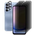 thumbnail image 1 of UZWZW (4+2) for Samsung Galaxy A25 5G Privacy Screen Protector Tempered Glass with 2 Pack Camera Lens Protector, 1 of 7