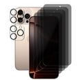 thumbnail image 1 of UZWZW (4+2) for iPhone 16 Pro Max (6.9 inch) Privacy Screen Protector Tempered Glass with Camera Lens Protector, 1 of 7