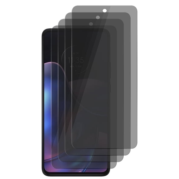 UZWZW 4 Pack Privacy Screen Protector Tempered Glass for Motorola Edge (2022)