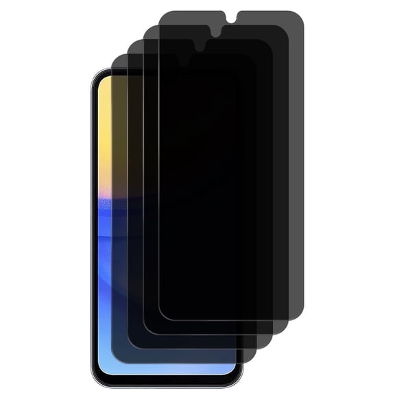 UZWZW 4 Pack Privacy Screen Protector Tempered Glass for Samsung Galaxy A15 / A25 5G / 4G