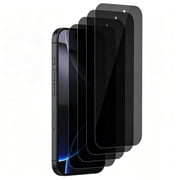 UZWZW 4 Pack Privacy Screen Protector Tempered Glass for iPhone 16 Pro (6.3 inch)