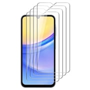 UZWZW (4 Pack) Tempered Glass HD Clear Screen Protector for Samsung Galaxy A15 (5G / 4G)