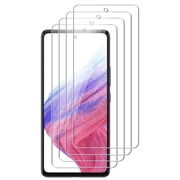 UZWZW (4 Pack) Tempered Glass HD Clear Screen Protector for Samsung Galaxy A53 5G / A52 / A52 5G / A51 / A51 5G / A51 5G UW
