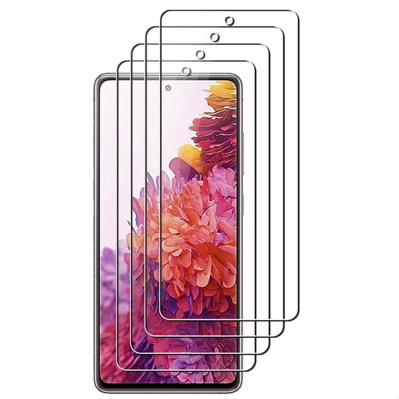 UZWZW (4 Pack) Tempered Glass HD Clear Screen Protector for Samsung Galaxy S20 FE (5G / 4G)