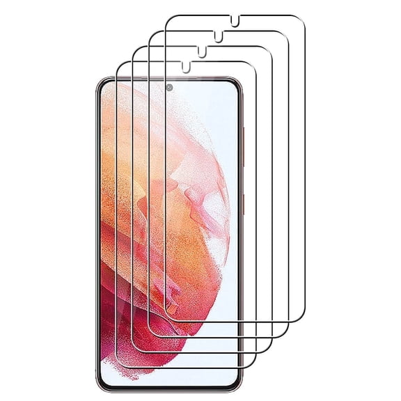 UZWZW (4 Pack) Tempered Glass HD Clear Screen Protector for Samsung Galaxy S21 5G