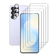 UZWZW (4+2) for Samsung Galaxy S25 FE 5G (4 Pack) Tempered Glass HD Clear Screen Protector with (2 Pack) Camera Lens Protector