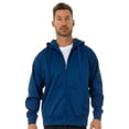 thumbnail image 1 of UZZI Active Dri Fit Full Zip Hoodie, ROYAL, Size: M, Uzzi Active Wear, 1 of 2