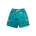 thumbnail image 1 of UZZI Kids Swim Shorts Fast Dry Fun Print, Aqua Fish, Size: 8-10, Uzzi Active Wear, 1 of 1