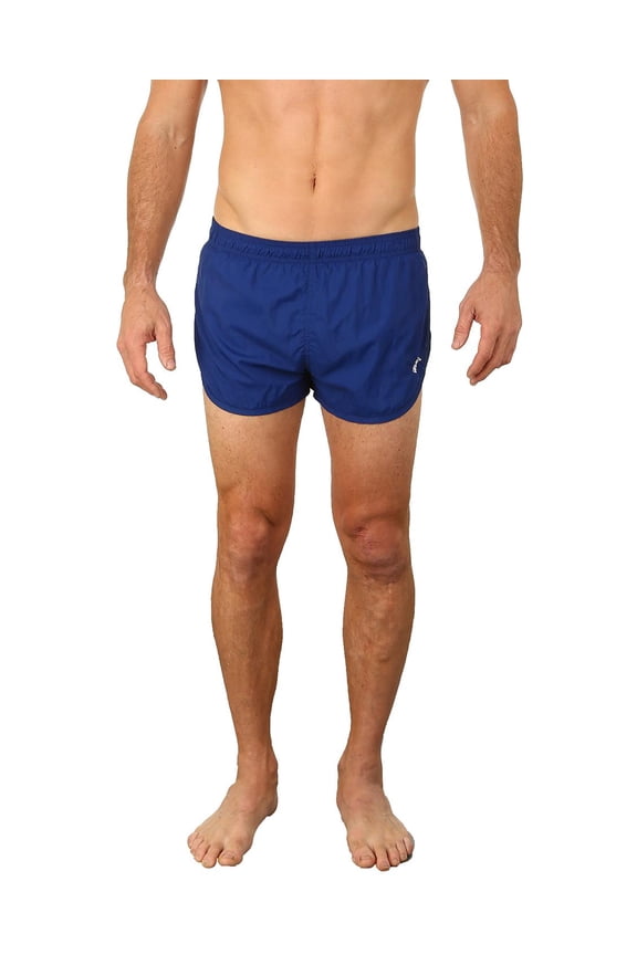 Mens Swim Trunks Nylon Boxer Shorts Running Shorts, Navy, Size: X-Large, Uzzi Active Wear