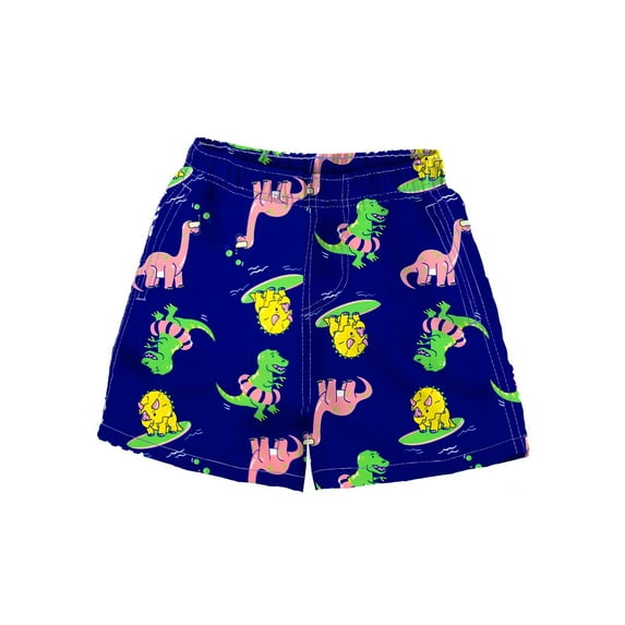 UZZI Toddler Swim Shorts Fast Dry Fun Print, Navy Dino, Size: 4T, Uzzi Active Wear
