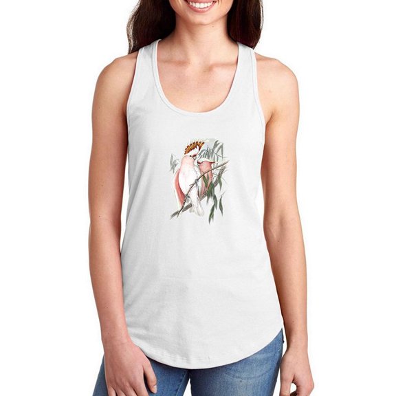 Ua Ch Pastel Parrots I Racerback Tank Women -John Gould Designs, Female Medium