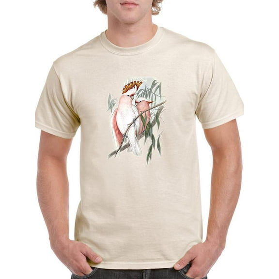 Ua Ch Pastel Parrots I T-Shirt Men -John Gould Designs, Male 4X-Large
