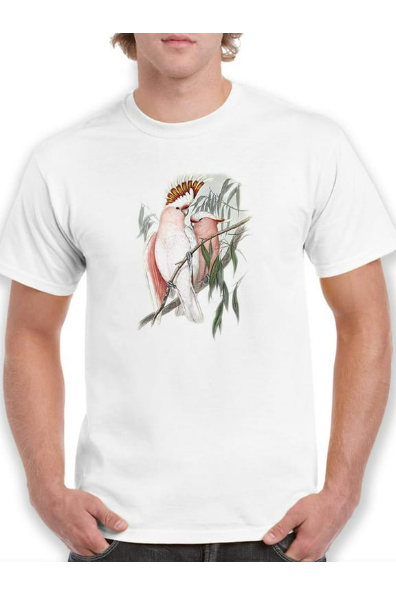 Ua Ch Pastel Parrots I T-Shirt Men -John Gould Designs, Male Medium