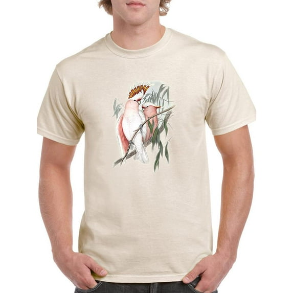 Ua Ch Pastel Parrots I T-Shirt Men -John Gould Designs, Male x-Large