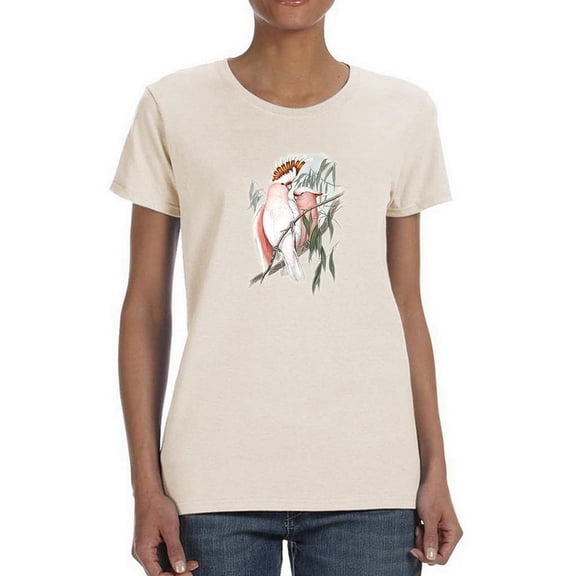 Ua Ch Pastel Parrots I T-Shirt Women -John Gould Designs, Female XX-Large