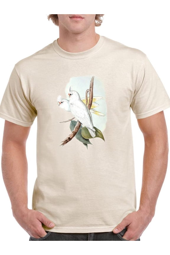 Ua Ch Pastel Parrots Ii T-Shirt Men -John Gould Designs, Male Medium